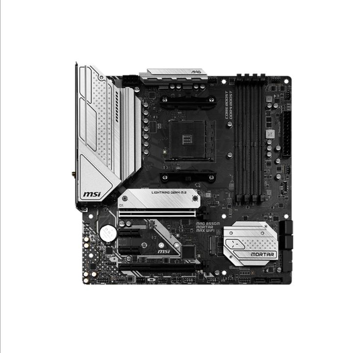 MSI MAG B550M MORTAR MAX WIFI Motherboard - AMD B550 - AMD AM4 socket - DDR4 RAM - Micro-ATX