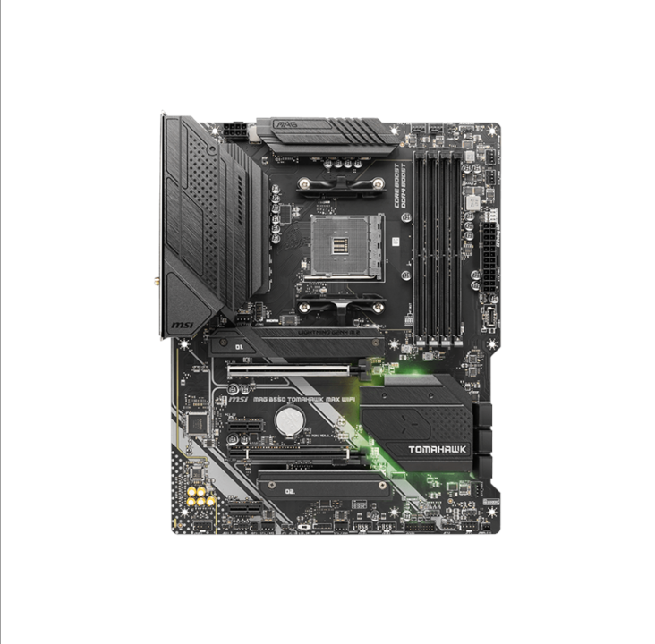 MSI MAG B550 TOMAHAWK MAX WIFI Motherboard - AMD B550 - AMD AM4 socket - DDR4 RAM - ATX
