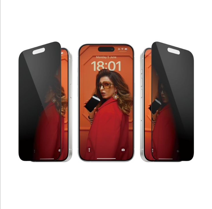 PanzerGlass Privacy Screen Protector Apple iPhone 15 Pro | Ultra Wide Fit