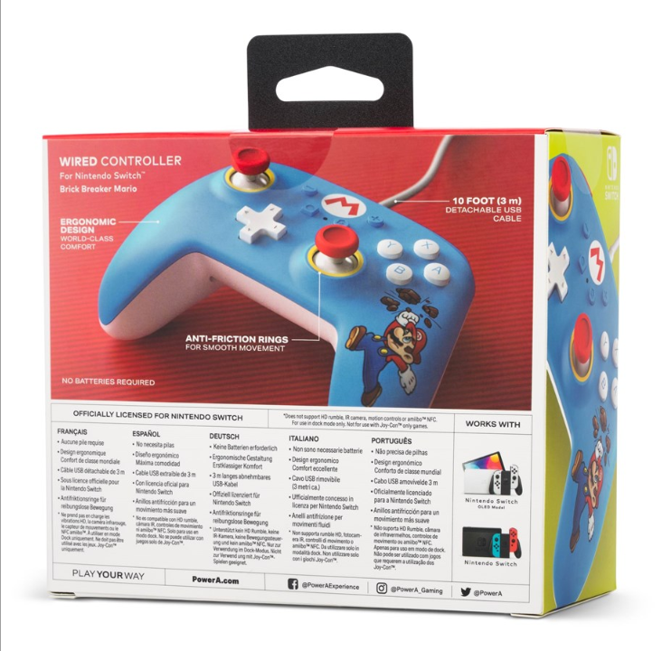 PowerA wired controller for Nintendo Switch Mario block breaker - Gamepad - Nintendo Switch