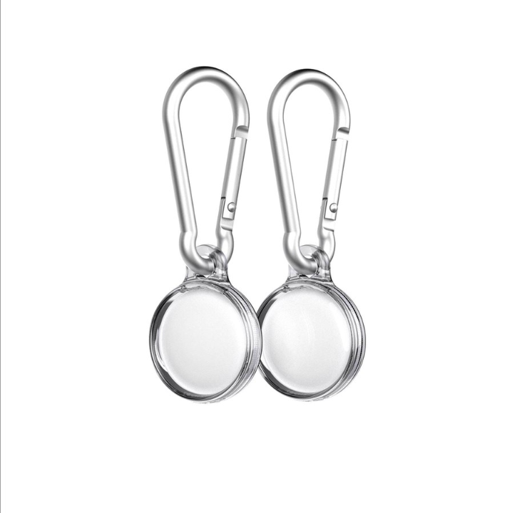 حافظة Tech21 Evo Clear لـ AirTag (عبوة من قطعتين) - شفافة