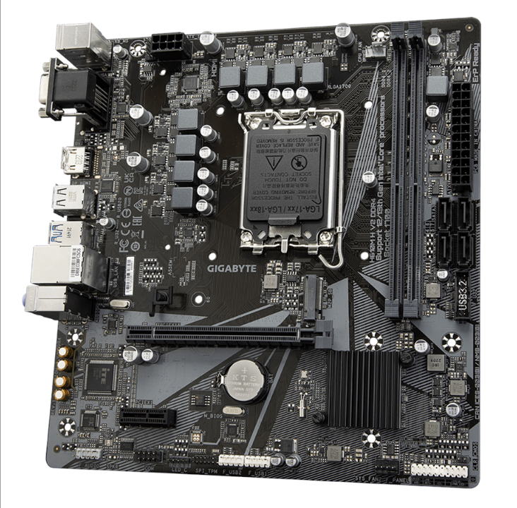 GIGABYTE H610M H V2 DDR4 Motherboard - Intel H610 - Intel LGA1700 socket - DDR4 RAM - Micro-ATX