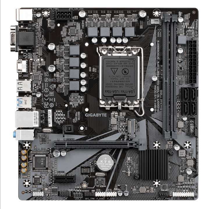GIGABYTE H610M H V2 DDR4 Motherboard - Intel H610 - Intel LGA1700 socket - DDR4 RAM - Micro-ATX