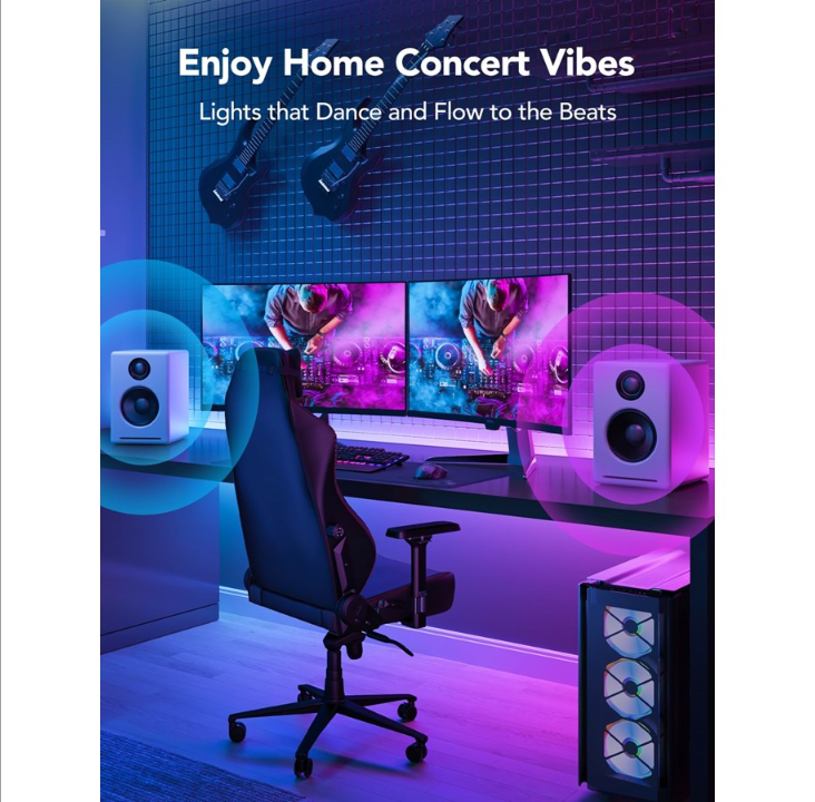 Govee LED 灯条 M1 Matter 兼容 1m 延长杆