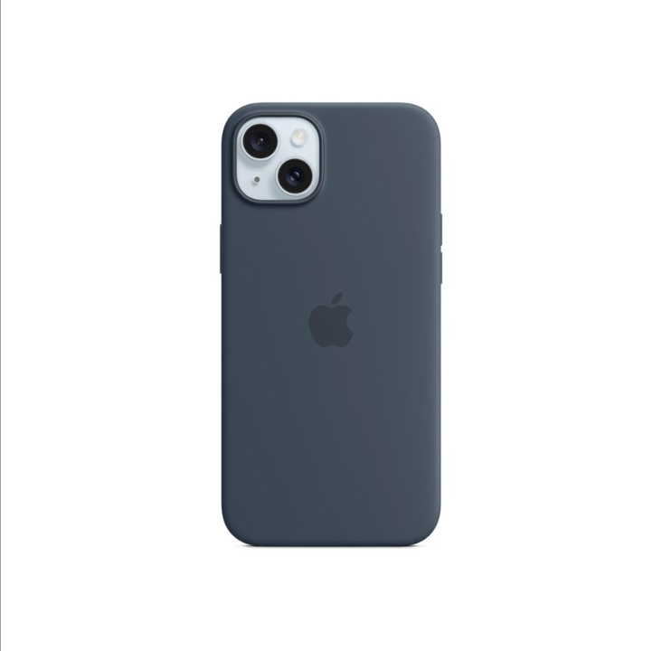 Apple iPhone 15 Plus 硅胶保护壳带 MagSafe - 风暴蓝