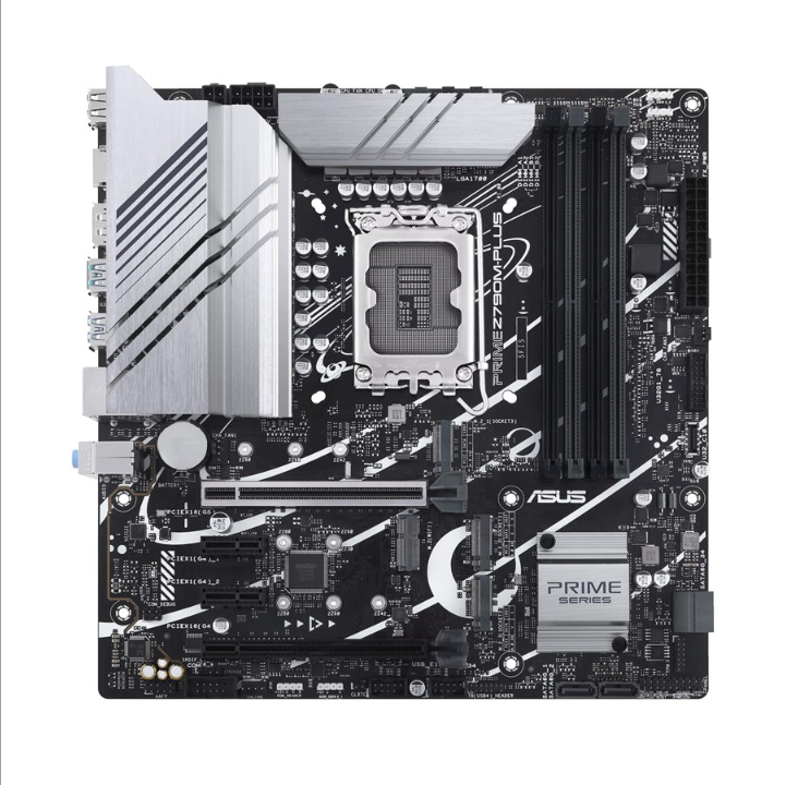ASUS PRIME Z790M-PLUS (V2) Motherboard - Intel Z790 - Intel LGA1700 socket - DDR5 RAM - Micro-ATX