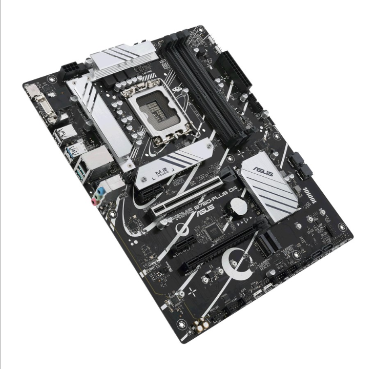 ASUS PRIME B760-PLUS D4 (V2) Motherboard - Intel B760 - Intel LGA1700 socket - DDR4 RAM - ATX