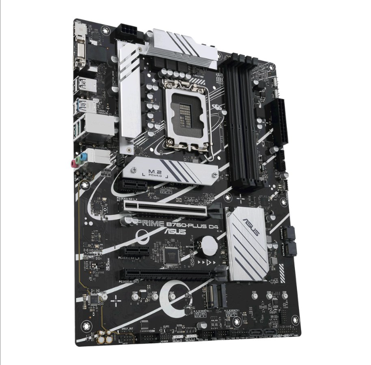 ASUS PRIME B760-PLUS D4 (V2) Motherboard - Intel B760 - Intel LGA1700 socket - DDR4 RAM - ATX