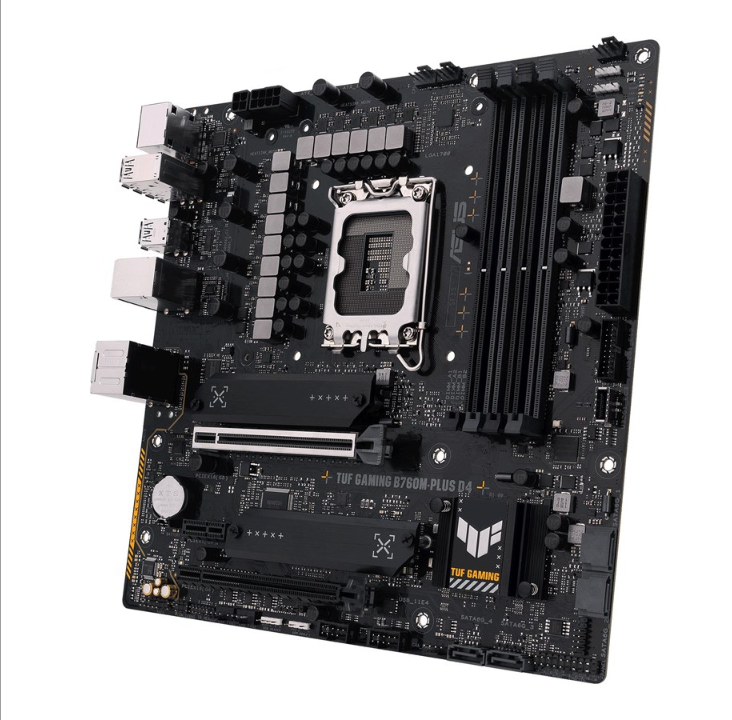 ASUS TUF GAMING B760M-PLUS D4 (V2) Motherboard - Intel B760 - Intel LGA1700 socket - DDR4 RAM - Micro-ATX