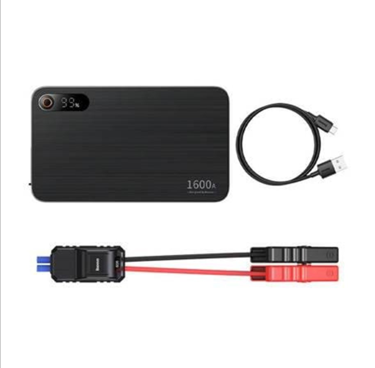 Baseus Powerbank/ Super Energy PRO Car Jump Starter PowerBank - Svart - 16000 mAh