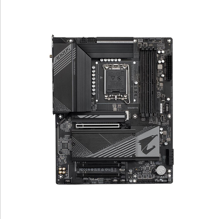لوحة GIGABYTE AORUS B760 ELITE AX - Intel B760 - مقبس Intel LGA1700 - ذاكرة الوصول العشوائي DDR5 - ATX