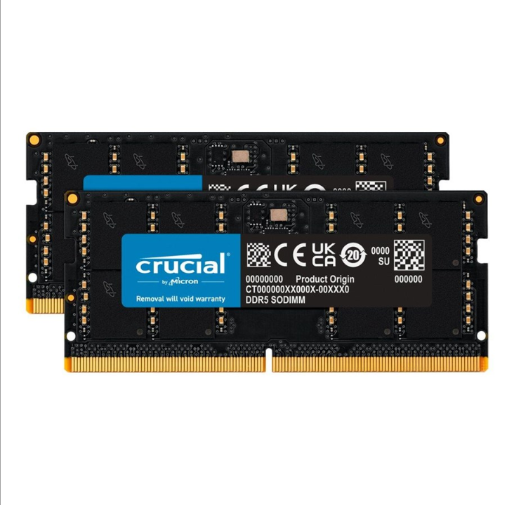 Crucial - DDR5 - kit - 96 GB: 2 x 48 GB - SO-DIMM 262-pin - 5600 MHz / PC5-44800