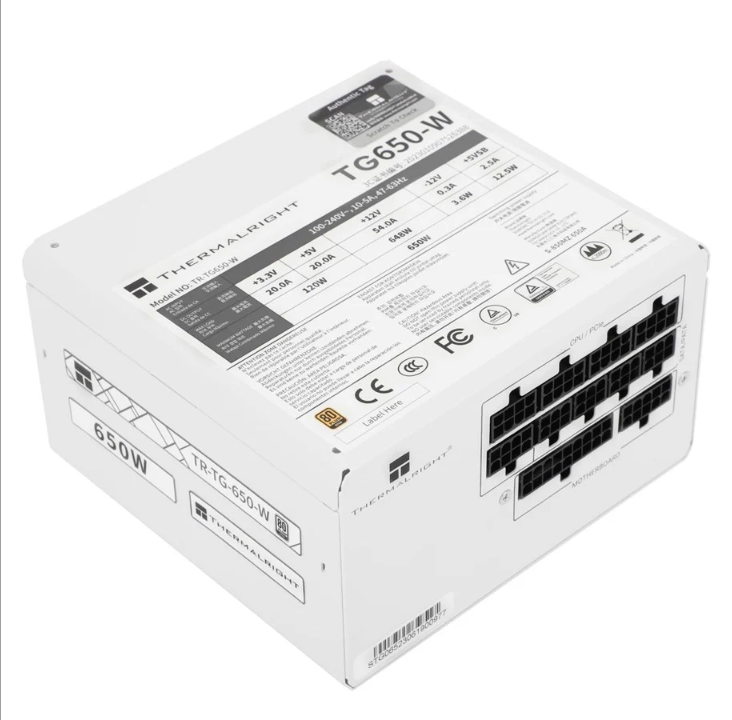Thermalright TG (modular) White - power supply - 650 Watt - 120 mm - 80 Plus Gold certificate