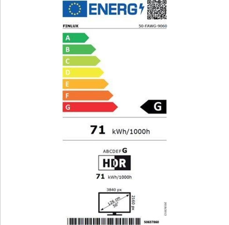 FINLUX 50" TV 50FAWG9060 LED 4K