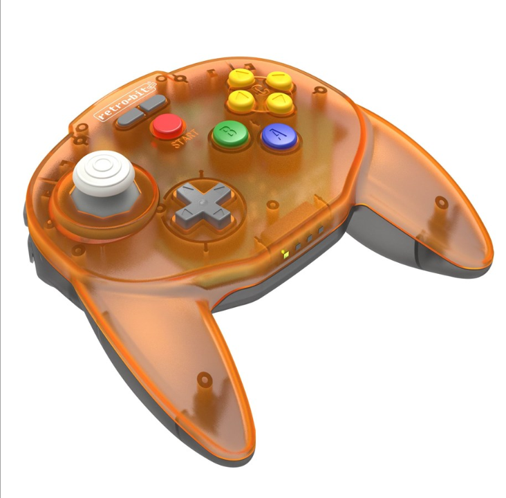 Retro-Bit Tribute 64 Wireless (Orange Hawk) - Gamepad - Nintendo 64