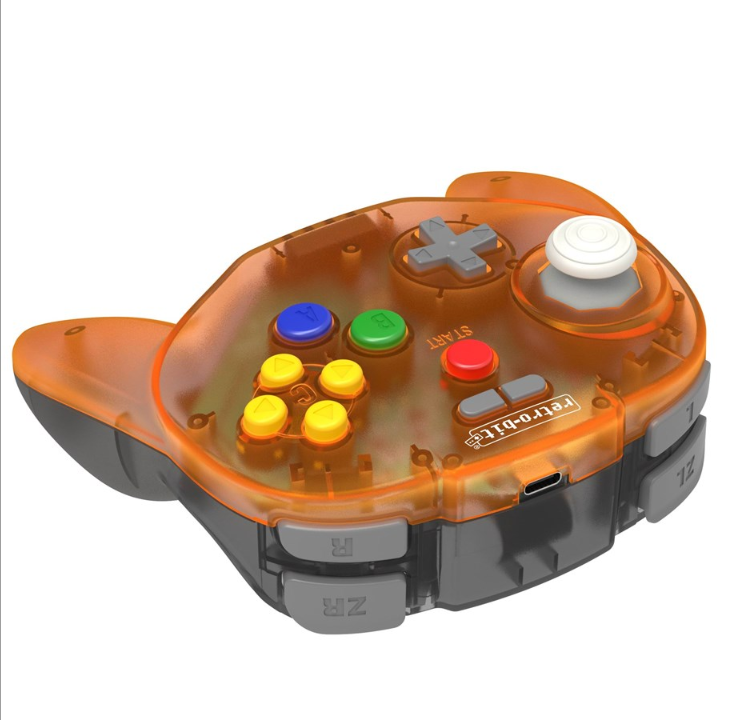 Retro-Bit Tribute 64 Wireless (Orange Hawk) - Gamepad - Nintendo 64