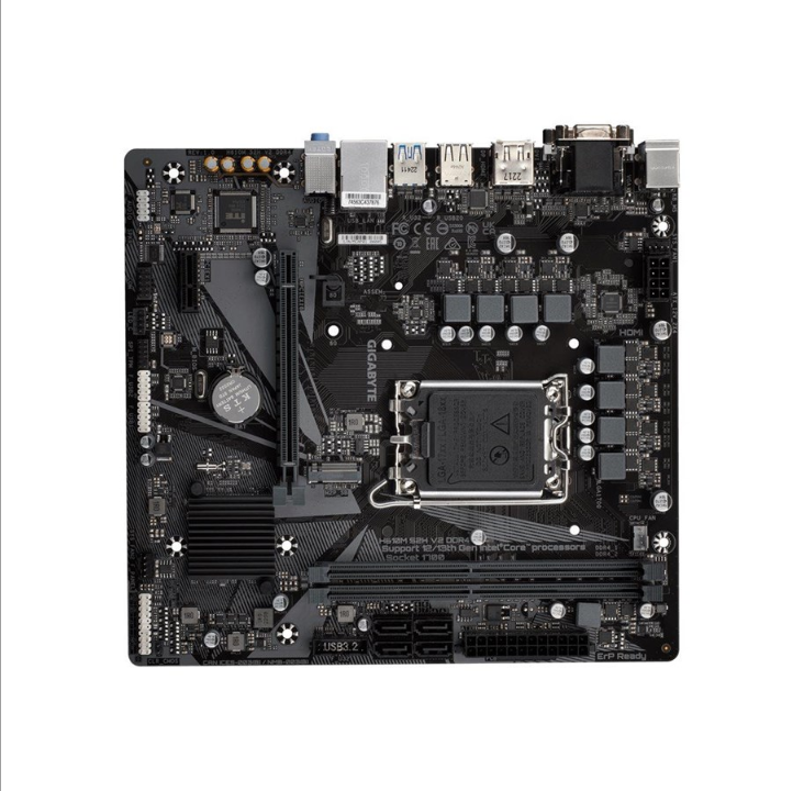 GIGABYTE H610M S2H V2 DDR4 Motherboard - Intel H610 - Intel LGA1700 socket - DDR4 RAM - Micro-ATX