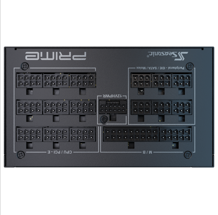 Seasonic Prime TX 1300 ATX 3.0 power supply - 1300 Watt - 135 mm - 80 Plus Titanium certificate (up to 90% efficiency)