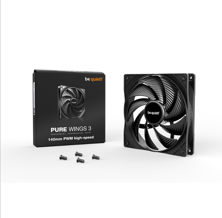 be quiet! Pure Wings 3 140mm PWM high-speed - Chassis fan - 140mm - Black - 31 dBA