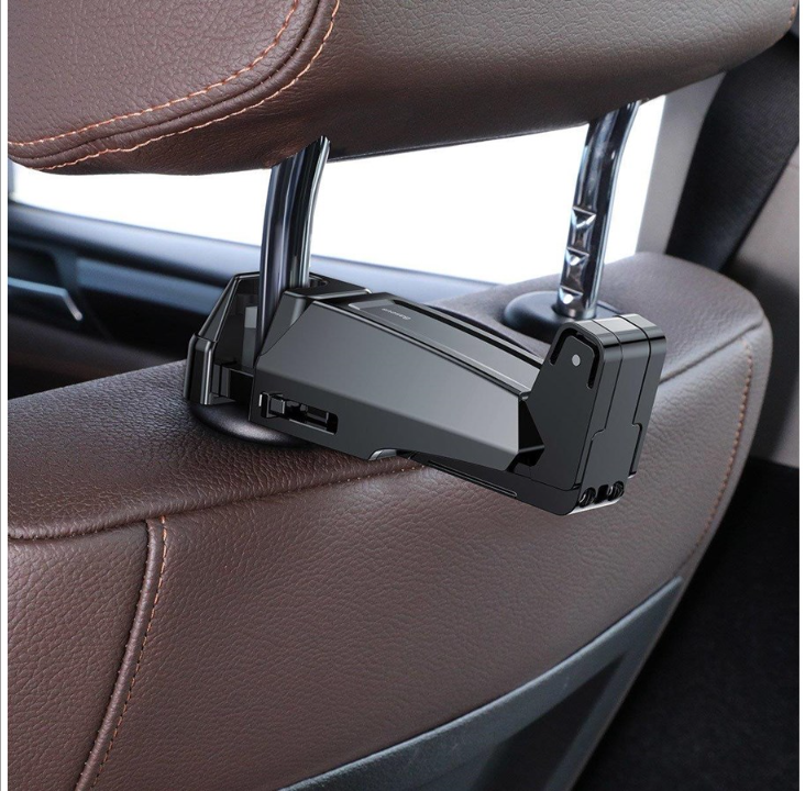 Baseus smartphone holder for car headrest - Black