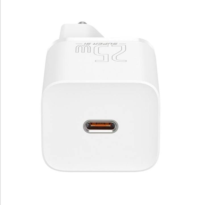Baseus Super Si Quick Charger 1C 25W with USB-C cable for USB-C 1m (white)