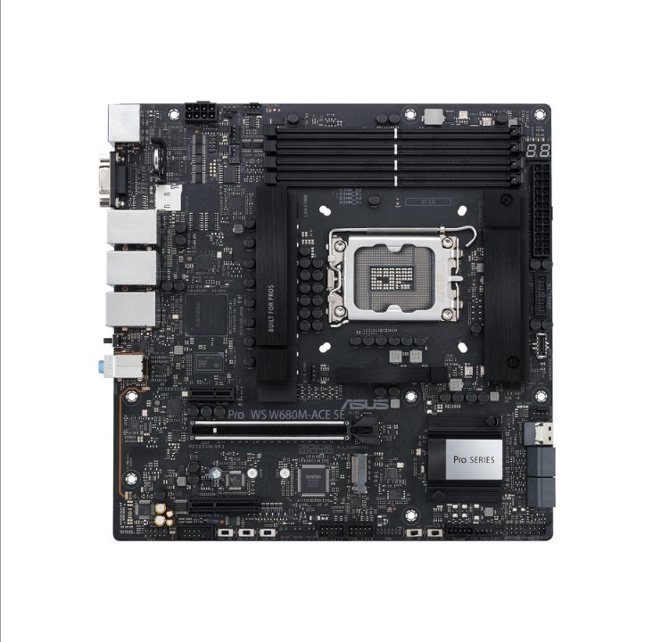 ASUS PRO WS W680M-ACE SE Motherboard - Intel W680 - Intel LGA1700 socket - DDR5 RAM - Micro-ATX