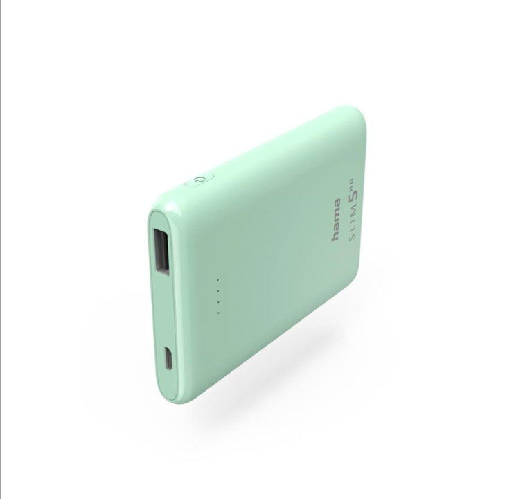 Hama SLIM 5HD PowerBank - Gr?n - 5000 mAh
