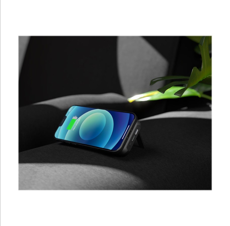 ZENS Magnetic Qi Powerbank One Side Qi PowerBank - Svart - 4000 mAh