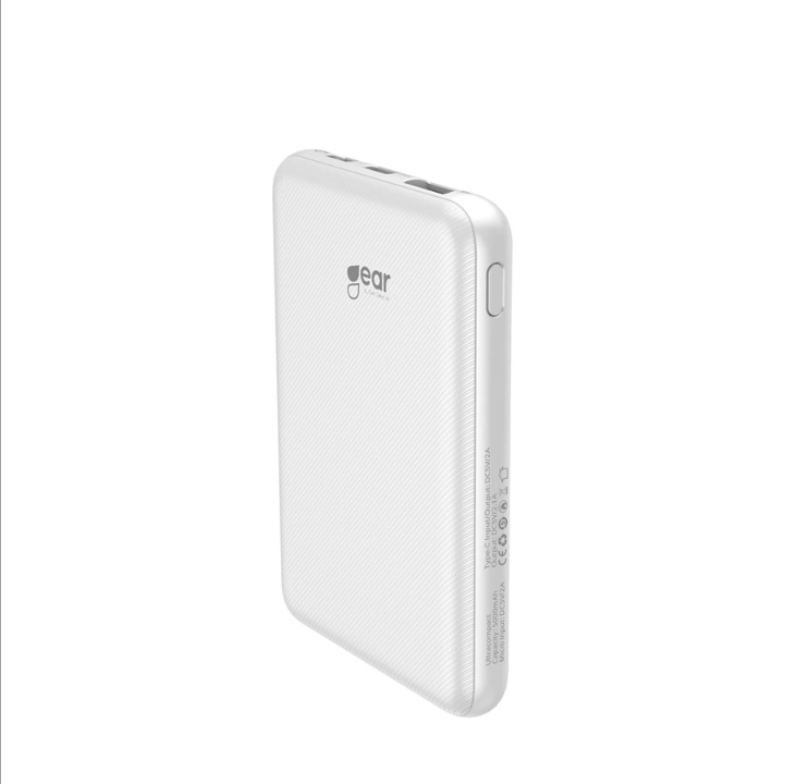 GEAR Ultracompact PowerBank - Vit - 5000 mAh