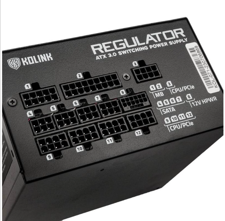 Kolink Regulator 1000W ATX 3.0 power supply - 1000 Watt - 120 mm - 80 Plus Gold certificate