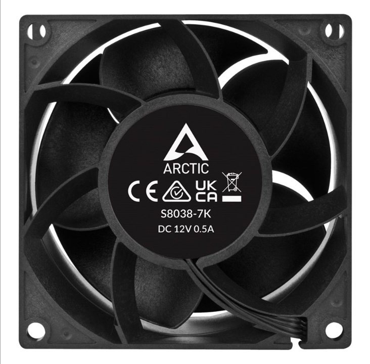 Arctic Server Fan S8038-7K - Chassis fan - 80mm - Black