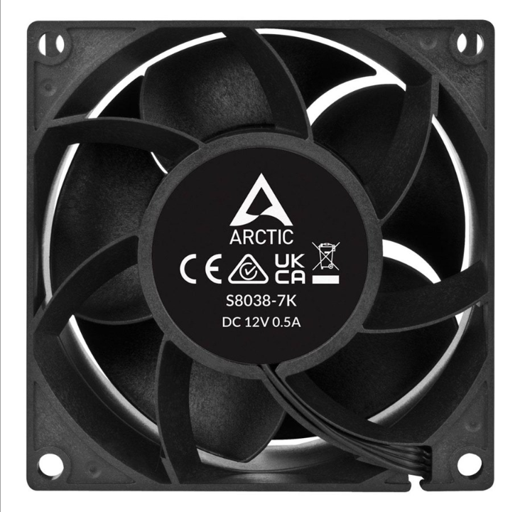 Arctic Server Fan S8038-7K - 4-pack - Chassis fan - 80mm - Black