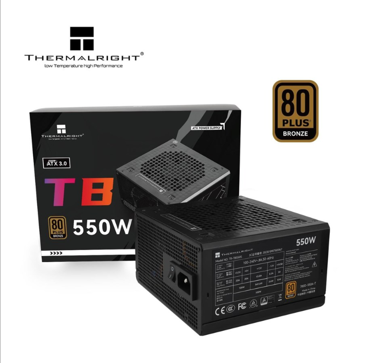 Thermalright TB S - power supply - 550 Watt - 140 mm - 80 Plus Bronze certificate