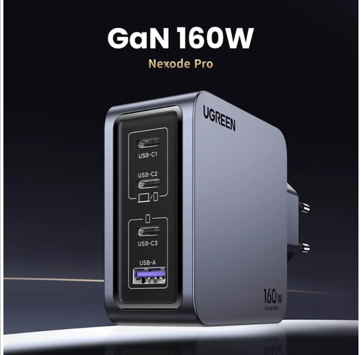 UGREEN Nexode Pro 160W 4-Port GaN Fast Charger with 240W USB-C Cable