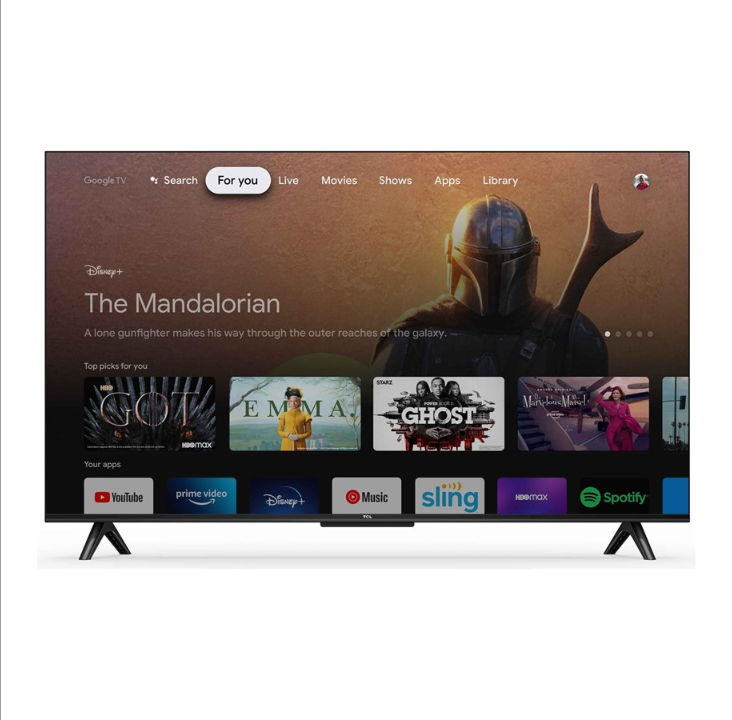 TCL 43" TV P63 Series 43P631 TV LED 4K