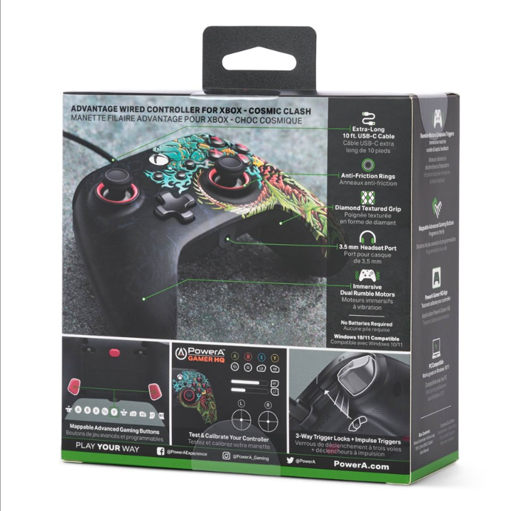 PowerA Advantage Wired Controller for Xbox Series X|S - Cosmic Collision - Gamepad - Microsoft Xbox Series S