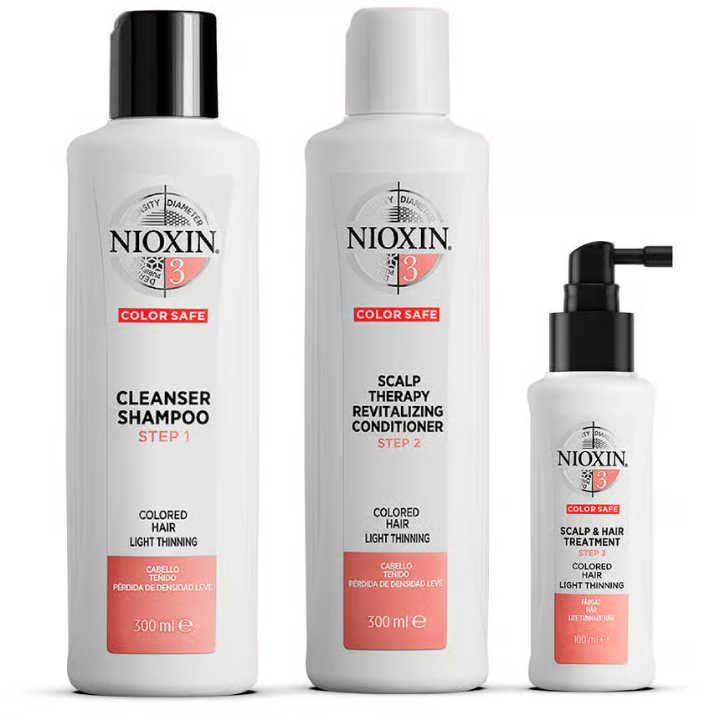 NIOXIN 头发系统套件 3 薄发和彩色头发 700 毫升