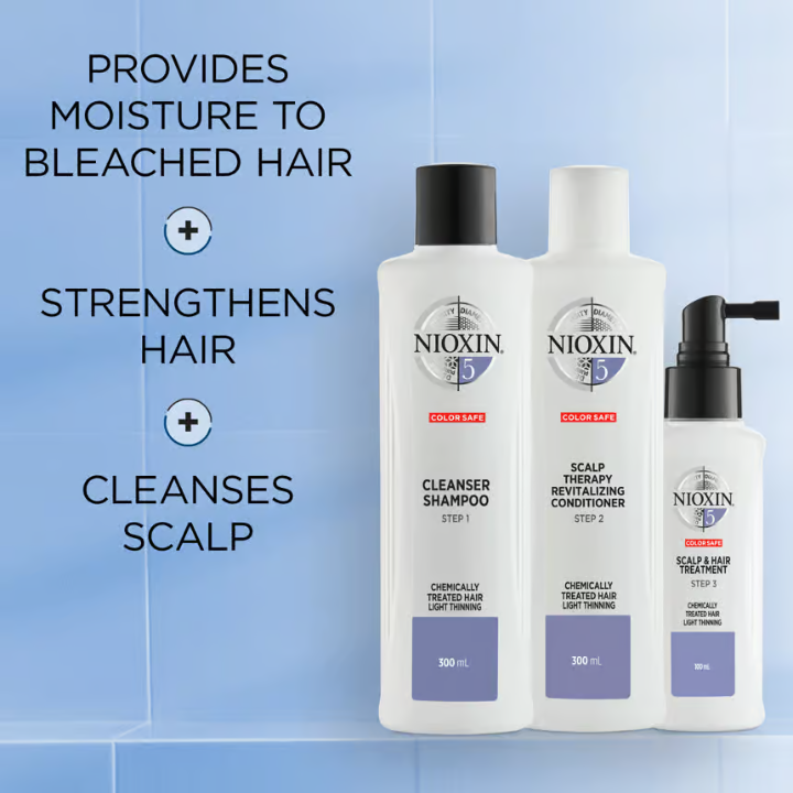 NIOXIN Hair System Kit 5 Fine, Thin & Chemically Treated
