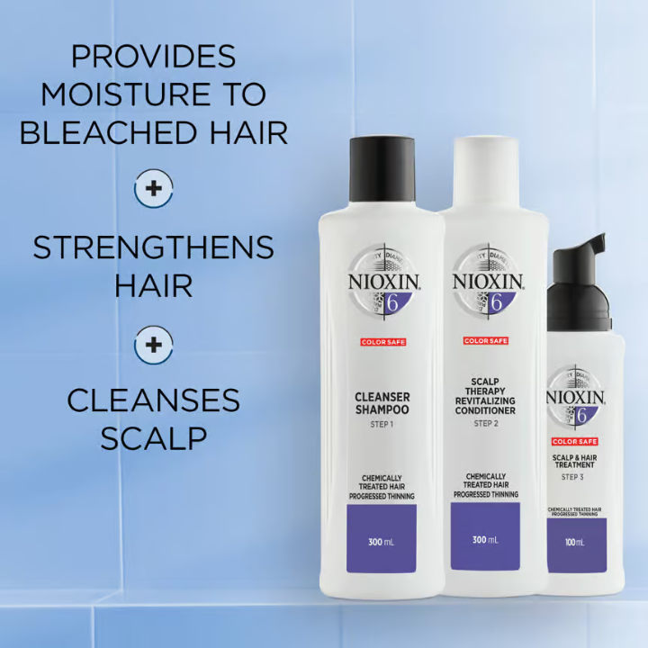 NIOXIN 头发系统套件 6 显着薄且经过化学处理