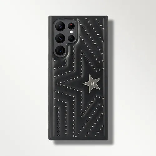 Rivet Stars Leather Case For Samsung Galaxy S22 Ultra Galaxy S22+ Galaxy S22 5G