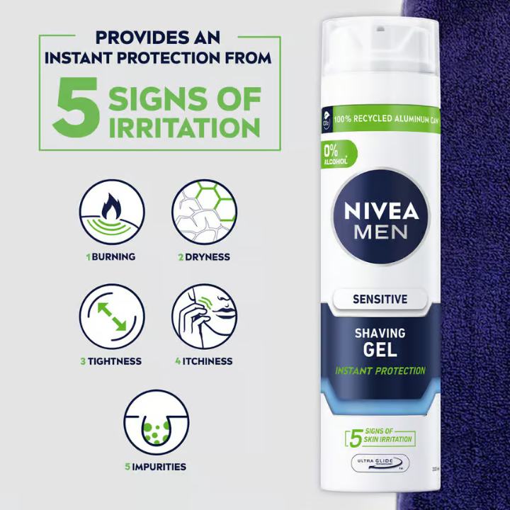 NIVEA MEN Sensitive Shaving Gel 200 ml