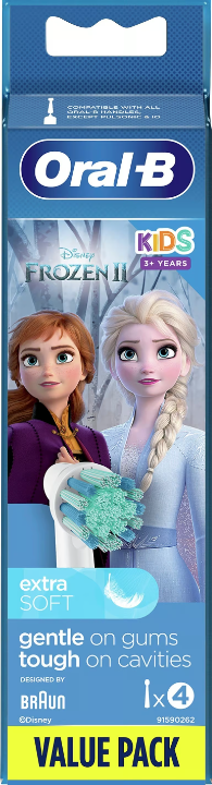 Oral-B Kids Frozen Extra Soft Toothbrush Head 4 pcs