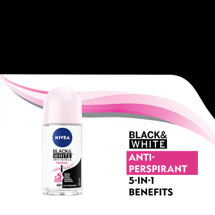 NIVEA Black & White Invisible Original Deo Roll-on 50 ml