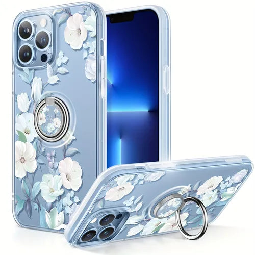 兼容 iPhone 13 Pro Max 保护壳,纤薄轻便 360° 环形支架支架支持车载支架防震