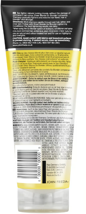 John Frieda Sheer Blonde Go Blonder Lightening 洗发水 2