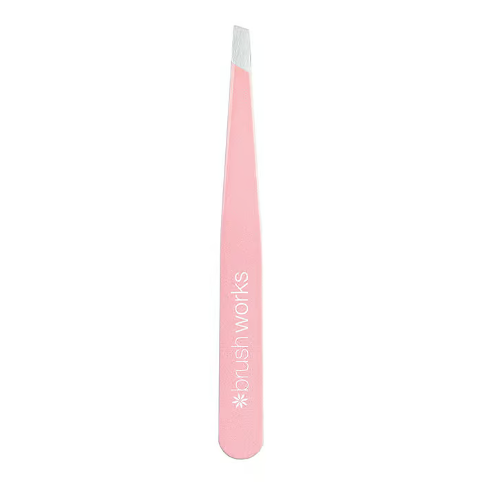 brushworks Precision Slanted Tweezers 1 pc