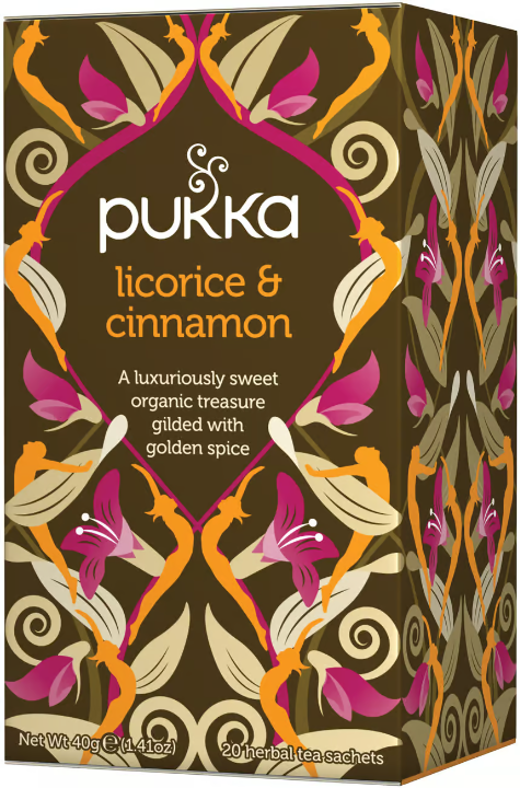Pukka Tea licorice & cinnamon 20 pcs