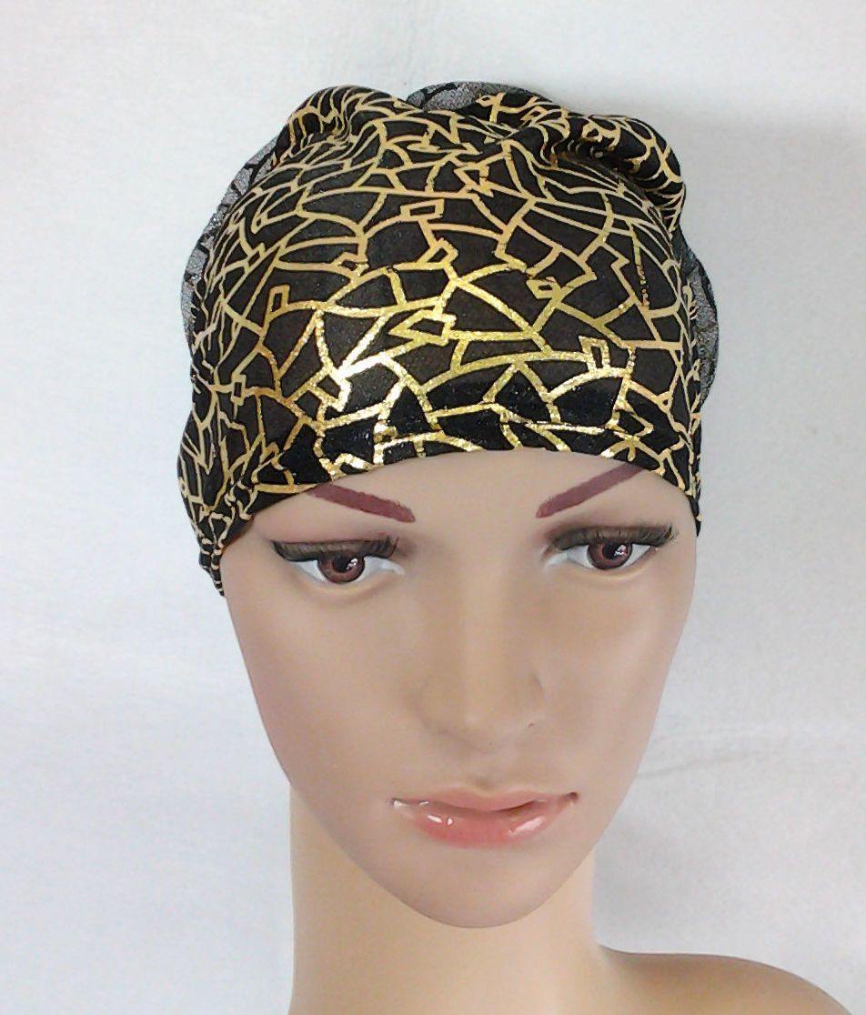 Gauze Gilt-Print UnderHijab Muslim Inner Hijab Caps Hair loss Underscarf - Arabian Shopping Zone