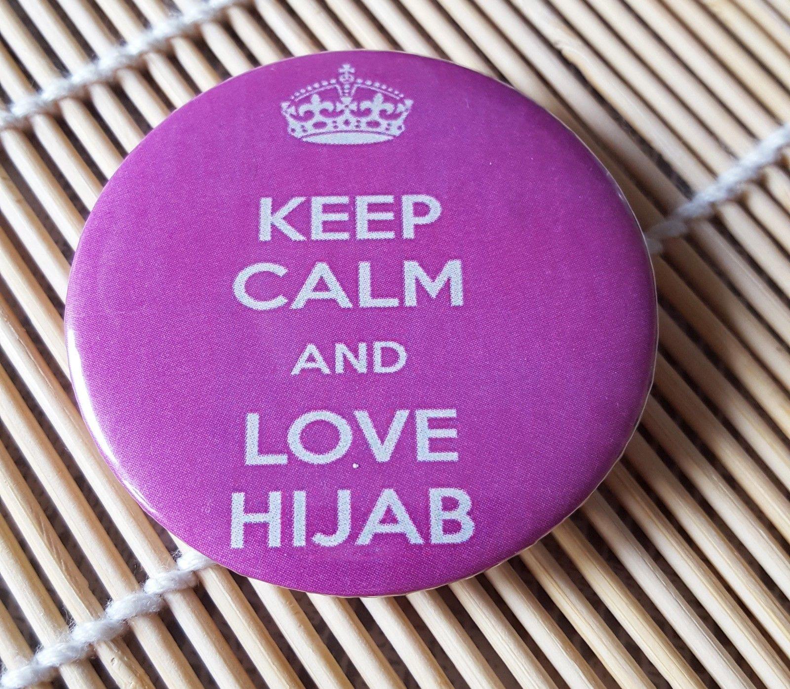 Muslim BADGE BUTTON PIN "Keep Calm and..." (Big Size 2.25inch/58mm) ISLAM GIFT - Arabian Shopping Zone