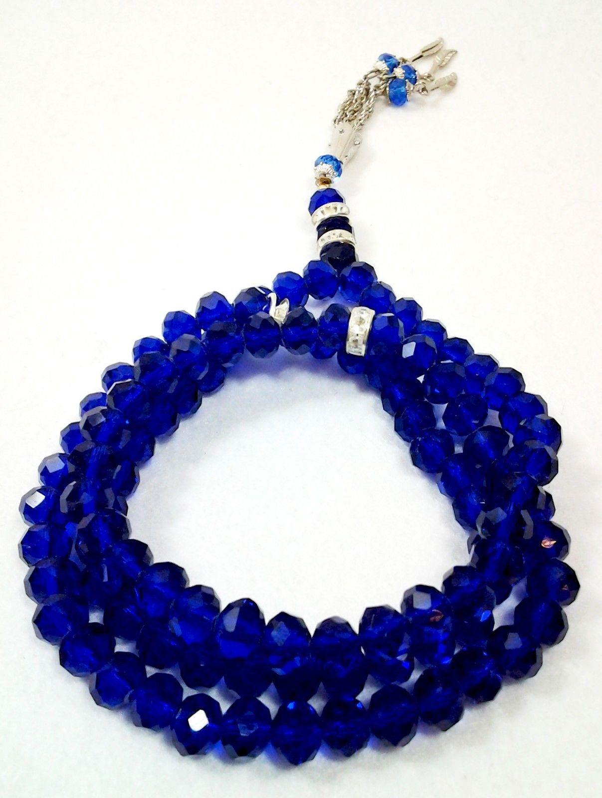 8mm Crystal Muslim Prayer Beads 99 Masbaha - Arabian Shopping Zone